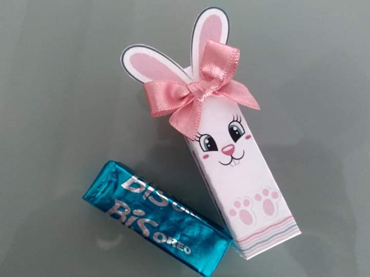 Arquivo Páscoa Porta Bis Coelho com Laço 1