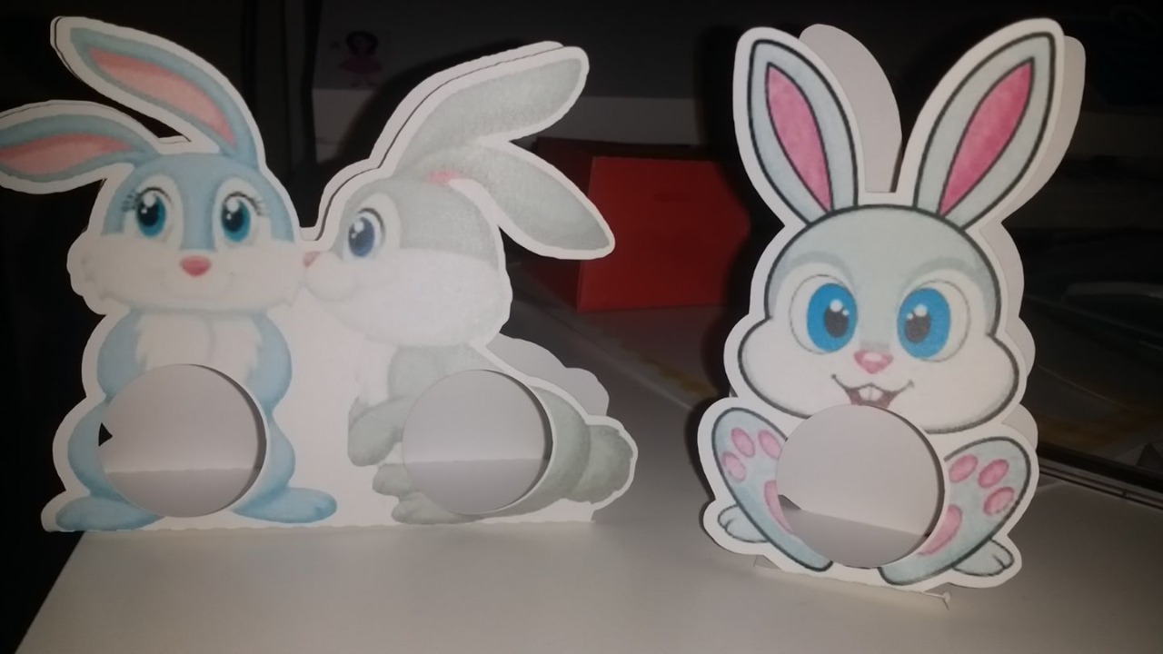 Arquivo Páscoa Porta Bombom Coelho Duplo  1