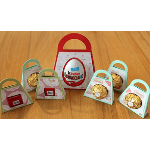 Arquivo Páscoa Sacolinha Kinder e Ferrero 