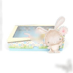 Arquivo Páscoa Caixa Montavel Bloquinho e Bombom