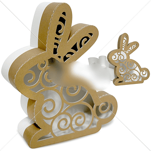 Arquivo Páscoa Caixa Coelho com Arabesco 