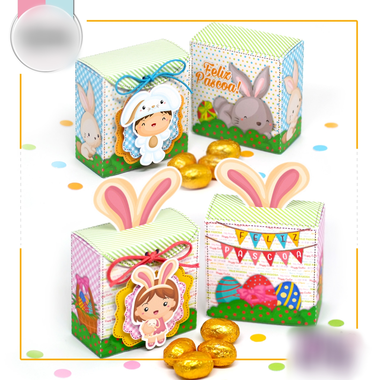 Arquivo Páscoa Kit Caixas de Páscoa Menina e Menino  1