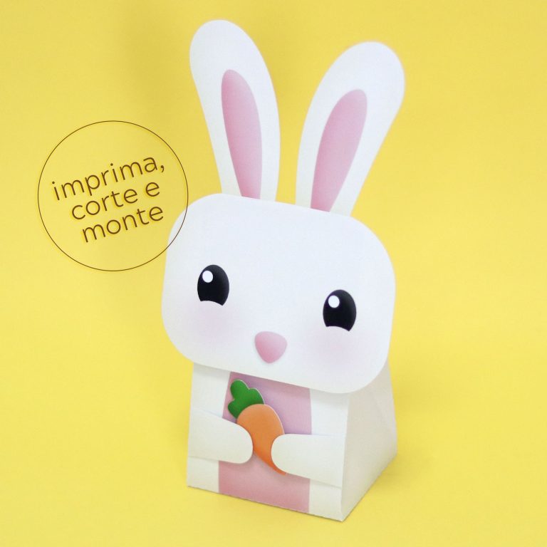 Arquivo Páscoa Caixa Coelho Printable  1