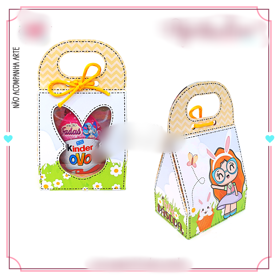 Arquivo Páscoa Sacolinha Kinder Coelhinho  1