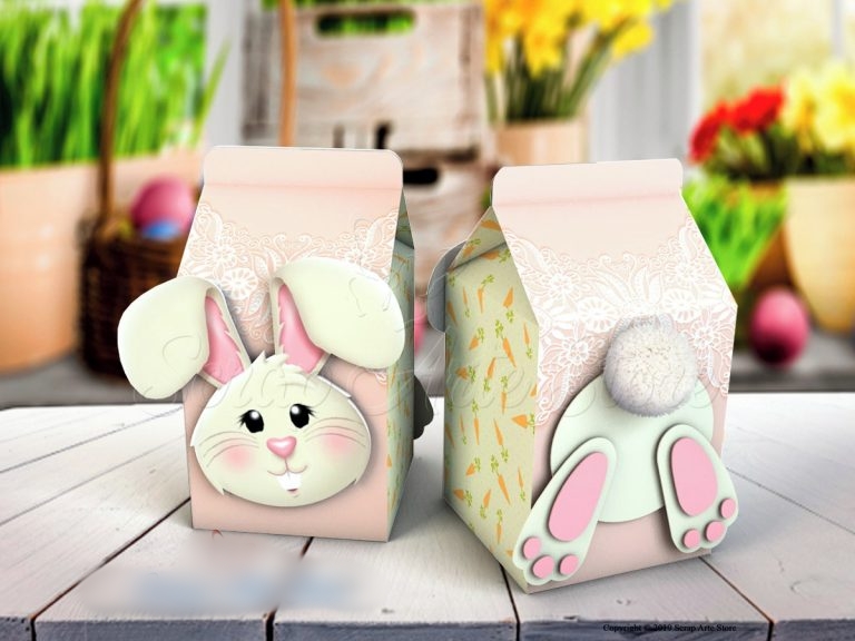 Arquivo Páscoa Caixa Milk Coelho da Páscoa em Camadas  1