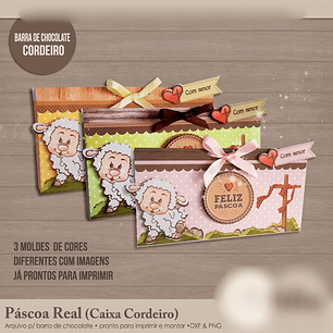 Arquivo Páscoa Barra de Chocolate Cordeiro 