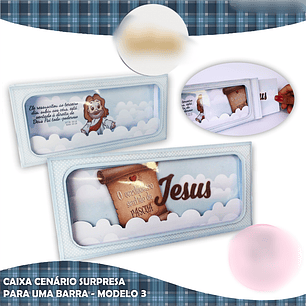 Arquivo Páscoa Caixa Cenário Surpresa Jesus 