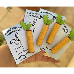 Arquivo Páscoa Card e Cenoura Porta Batom