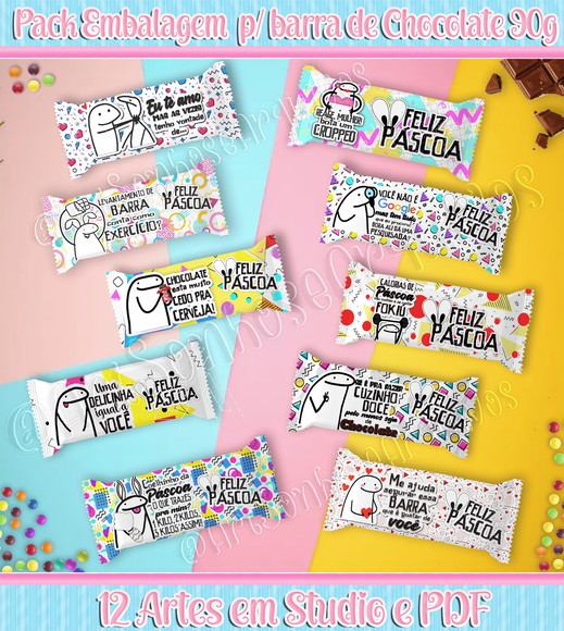 Arquivo Páscoa Barra 90gr Flork 1