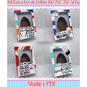 Arquivo Páscoa Caixa Ovo de Colher Flork