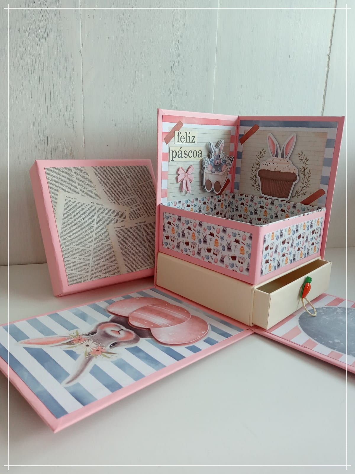 Arquivo Páscoa Caixa Explosão com Gaveta Páscoa  1