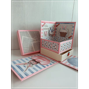 Arquivo Páscoa Caixa Explosão com Gaveta Páscoa 