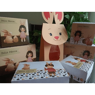 Arquivo Páscoa Caixa Coelho 