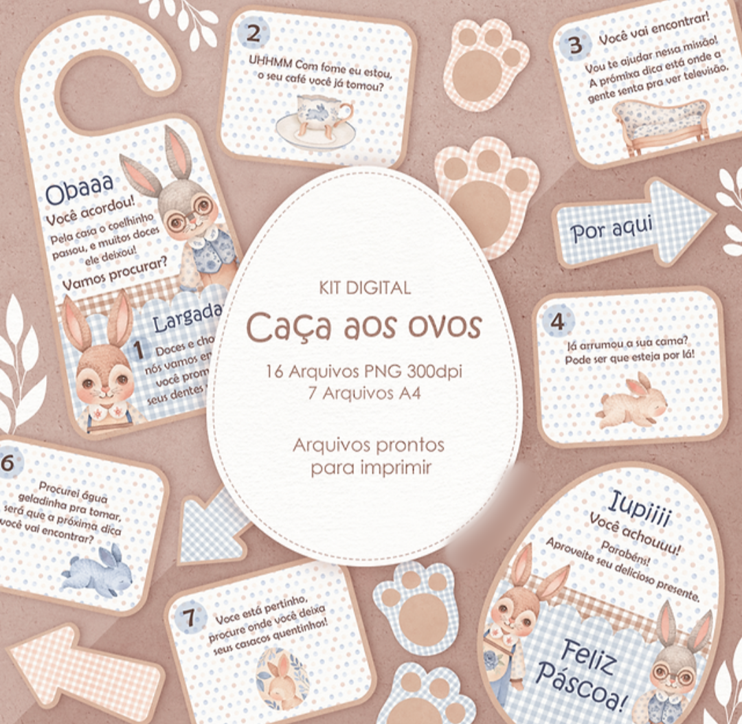 Arquivo Páscoa Kit Caça aos Ovos  1