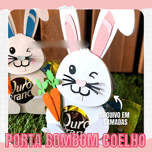 Arquivo Páscoa Coelho Porta Bombom