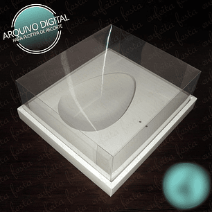 Arquivo Páscoa Caixa Borda Dupla Ovo de Colher 350g