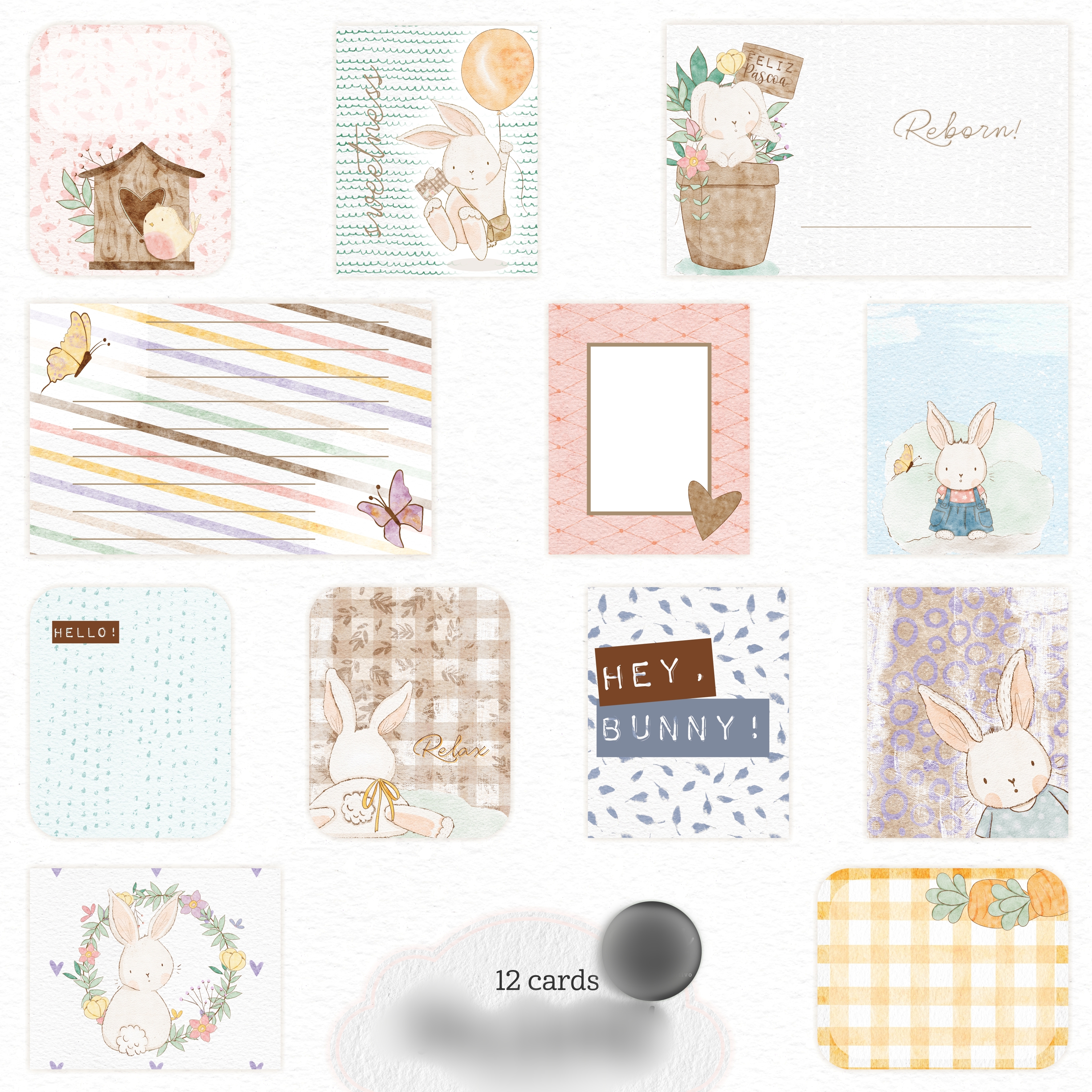 Arquivo Páscoa Hey, Bunny Cards  1