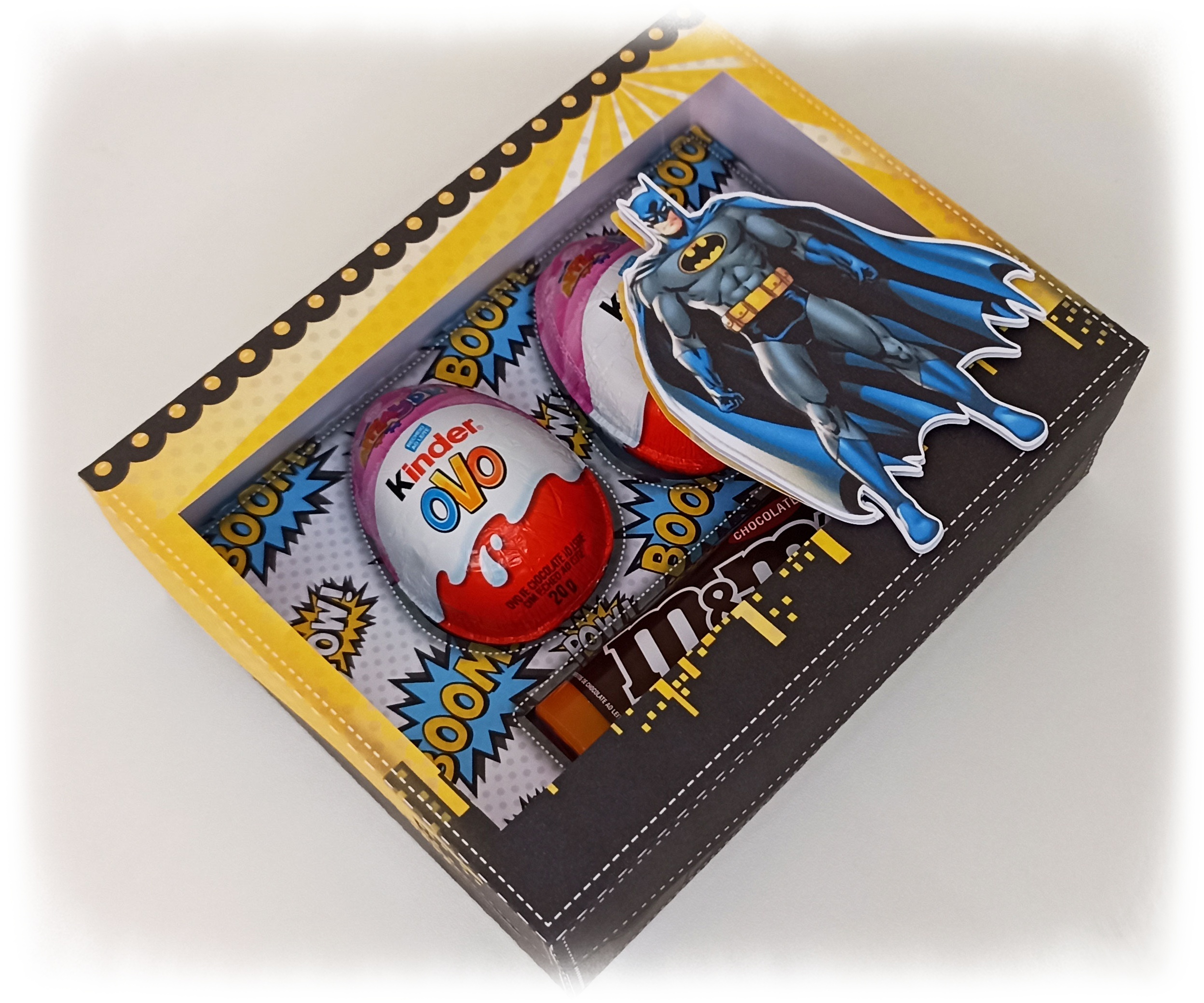 Arquivo Páscoa Caixa 2 Kinder Ovo e M&Ms Batman  1