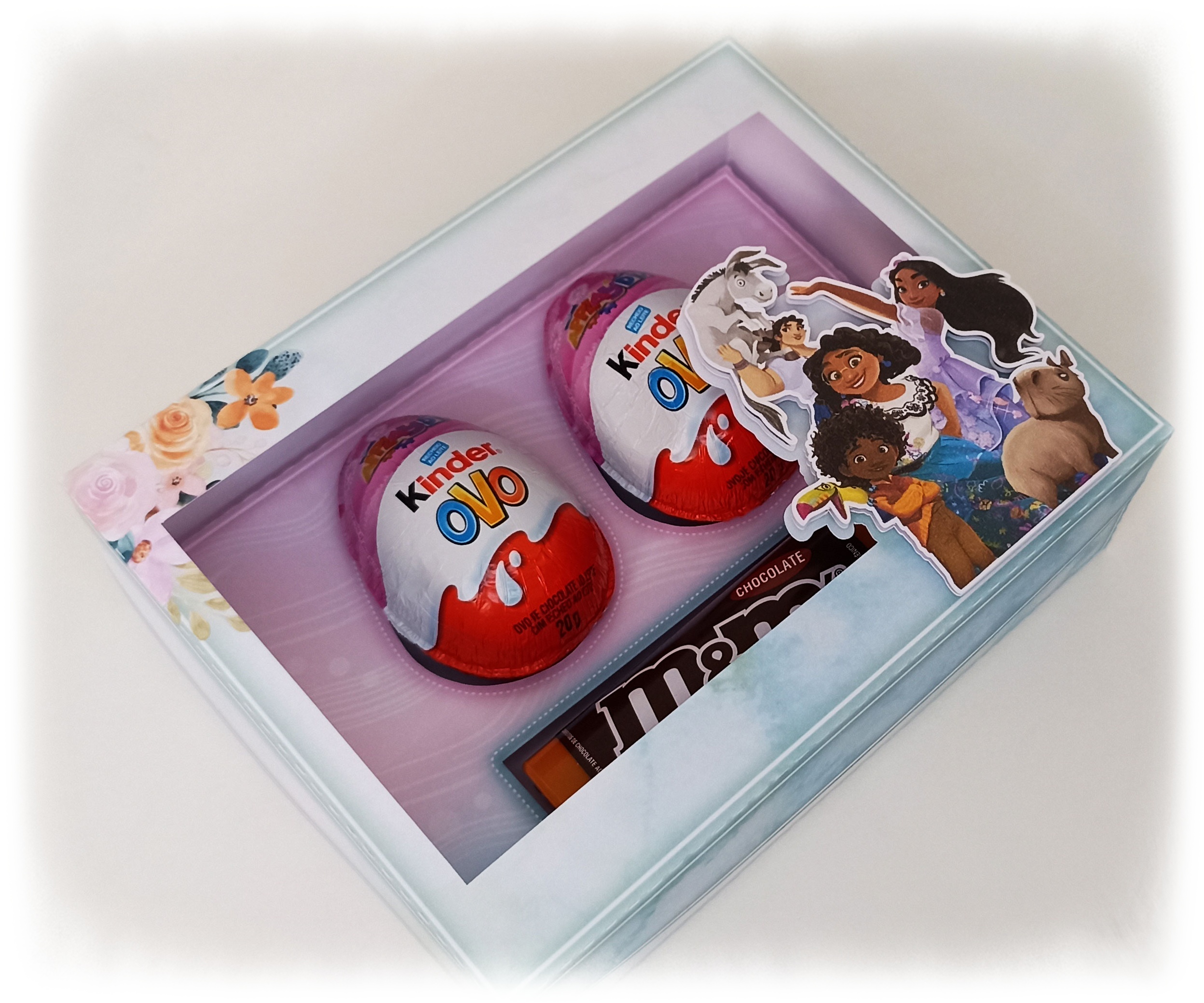 Arquivo Páscoa Caixa 2 Kinder Ovo e M&Ms Encanto  1