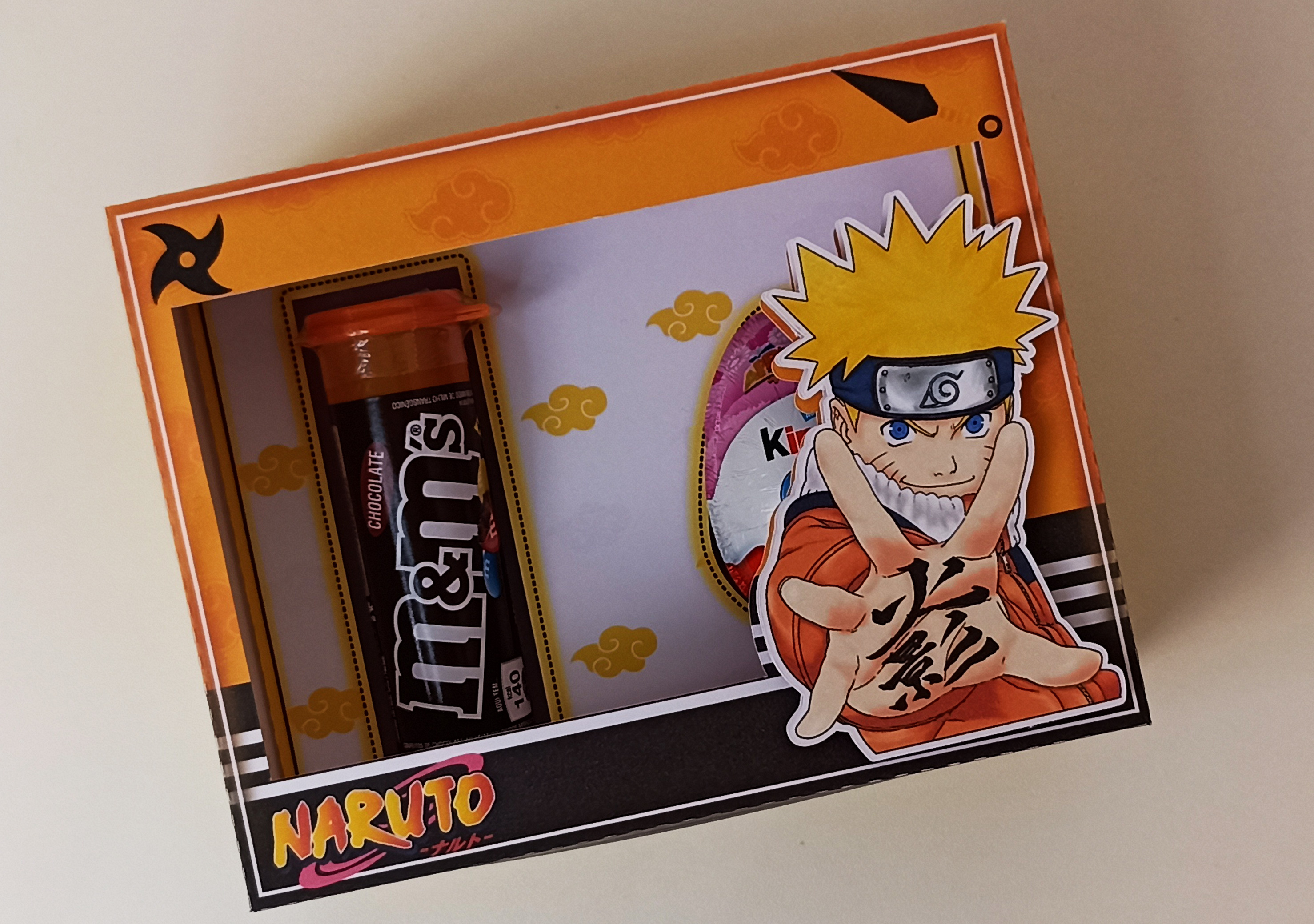 Arquivo Páscoa Caixa Naruto Kinder Ovo e M&Ms 1