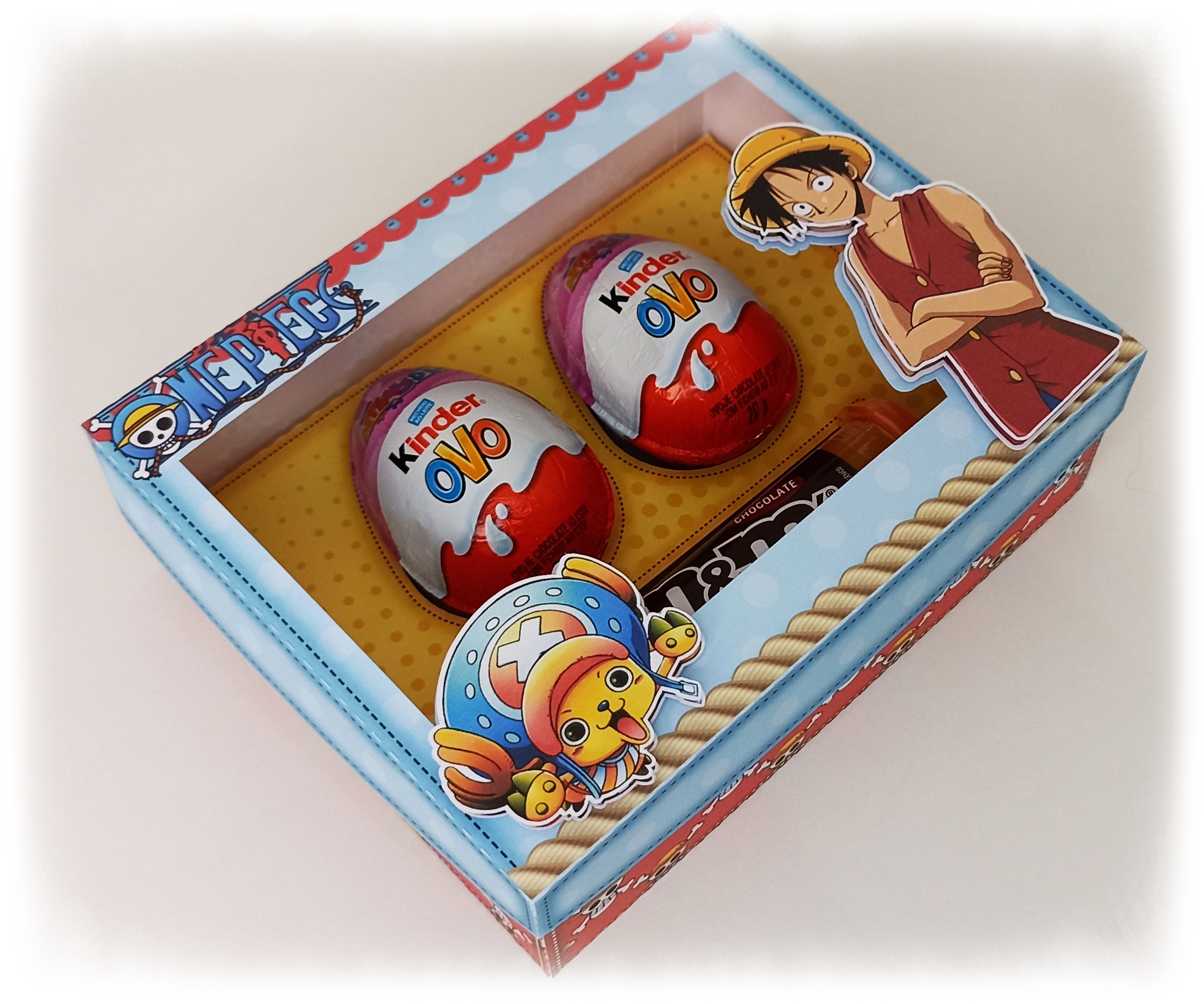 Arquivo Páscoa Caixa One Piece 2 Kinder e M&Ms 1