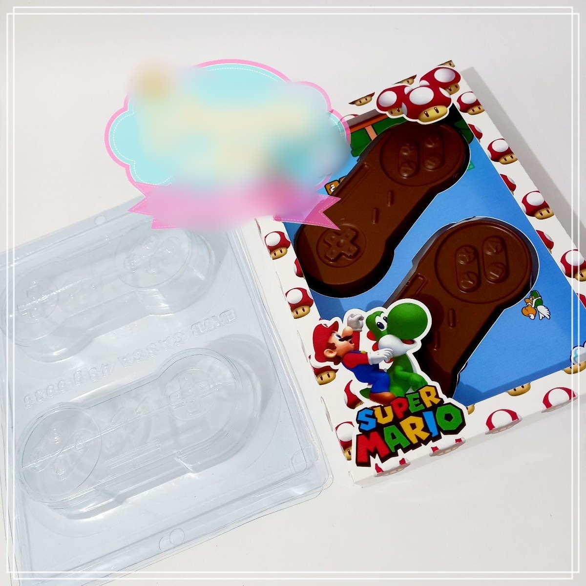 Arquivo Páscoa Caixa para 2 Controles Retrô Super Mario  1