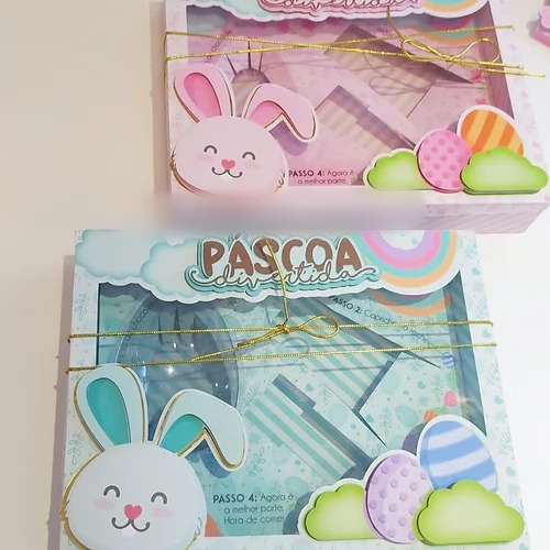 Arquivo Páscoa Kit Confeiteiro Rosa e Azul  1