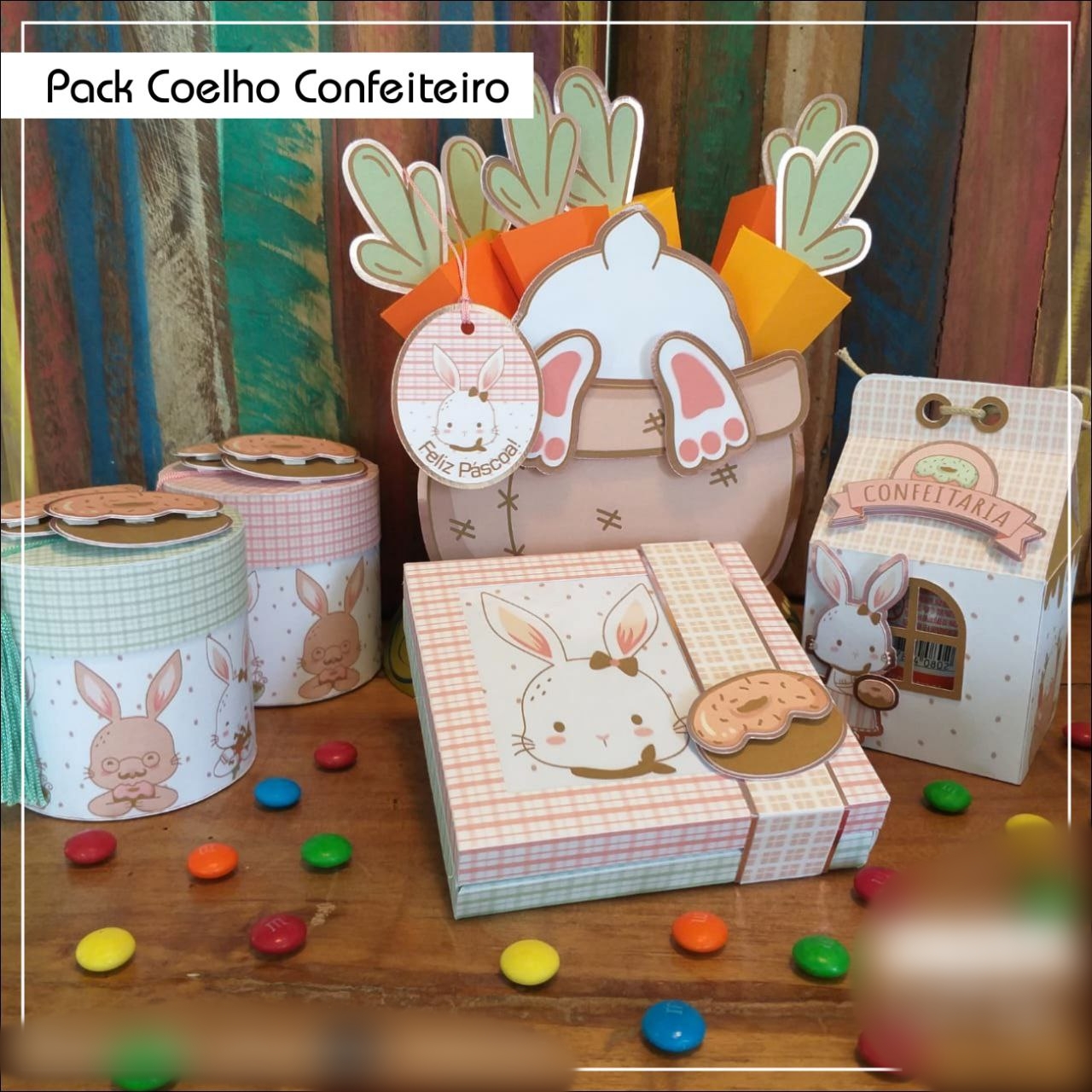 Arquivo Páscoa Pack Coelho Confeiteiro  1