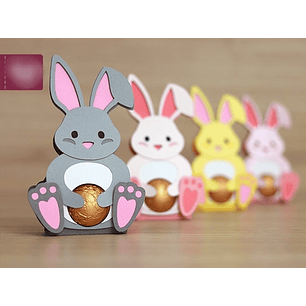 Arquivo Páscoa Porta Bombom Coelho em Camadas 