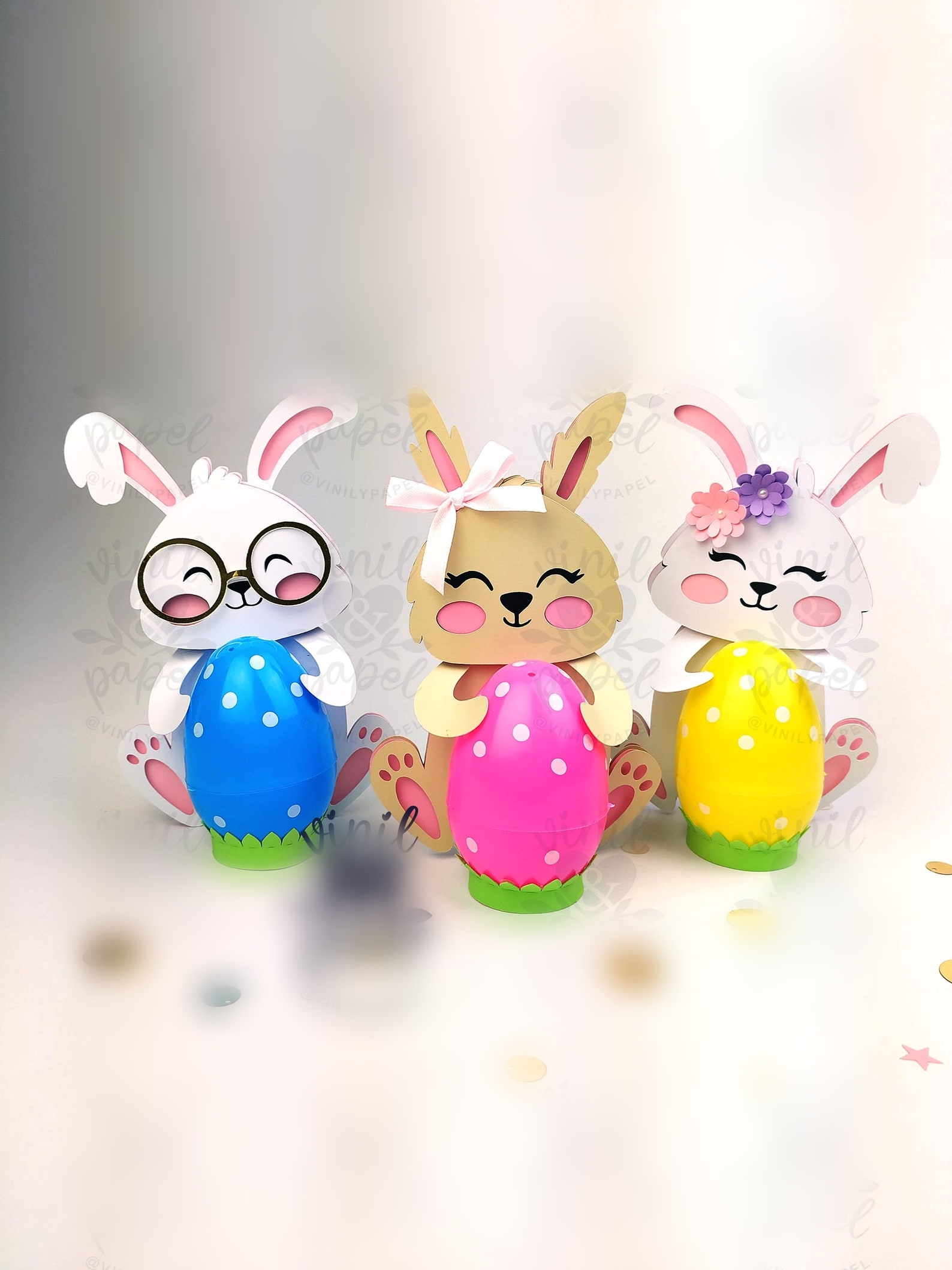 Arquivo Páscoa 3 Coelhinhos  1