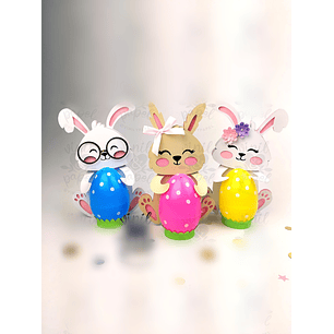 Arquivo Páscoa 3 Coelhinhos 