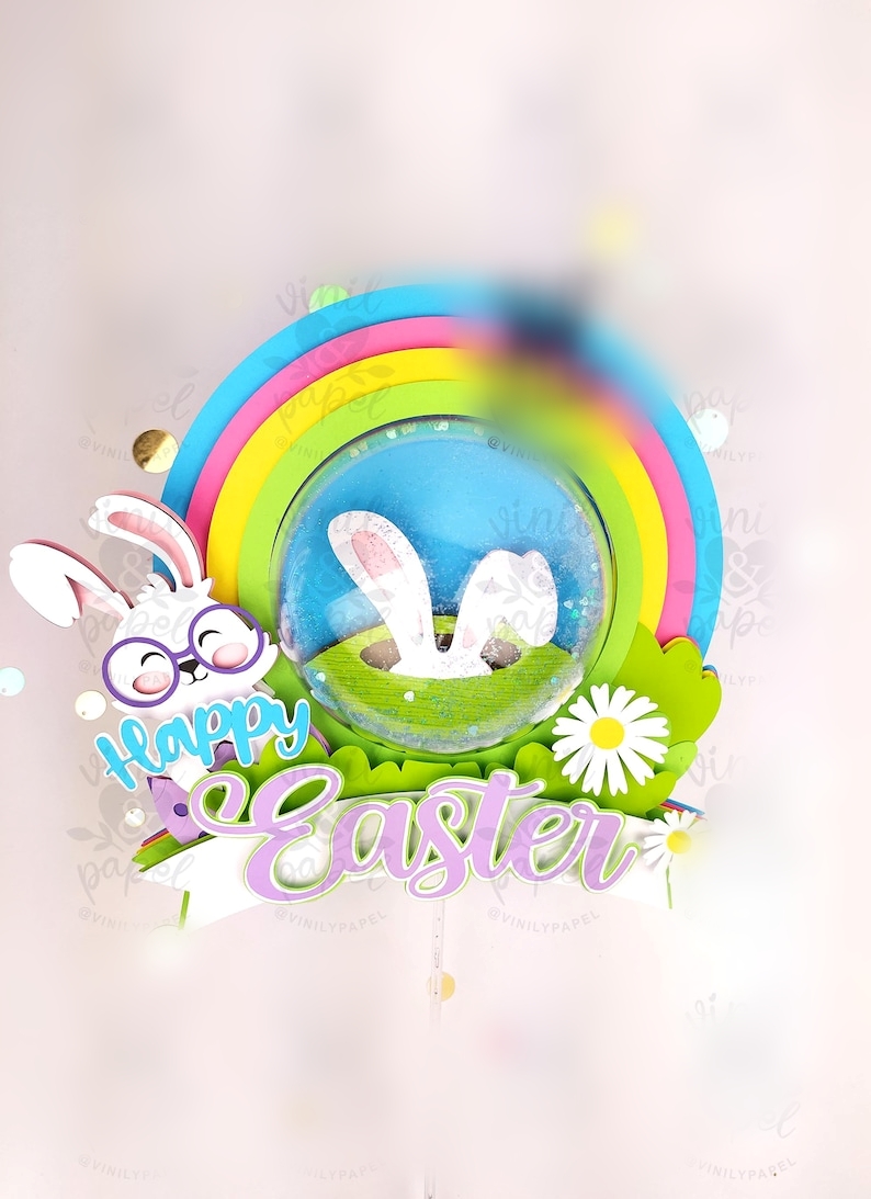 Arquivo Páscoa Topo de Bolo  Happy Easter 1