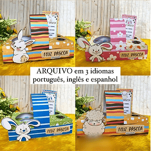 Arquivo Páscoa Kit Confeiteiro Coelhos 