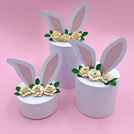 Arquivo Páscoa Combo Caixas Coelho Floral  1