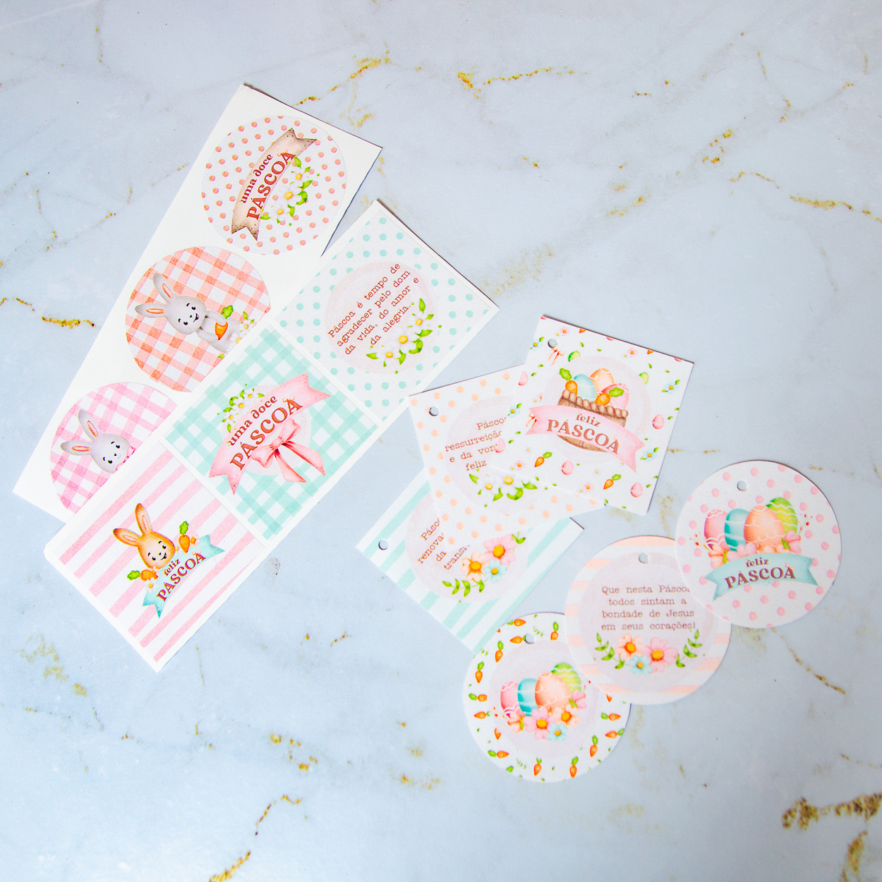 Arquivo Páscoa Adesivos ou Tags  1
