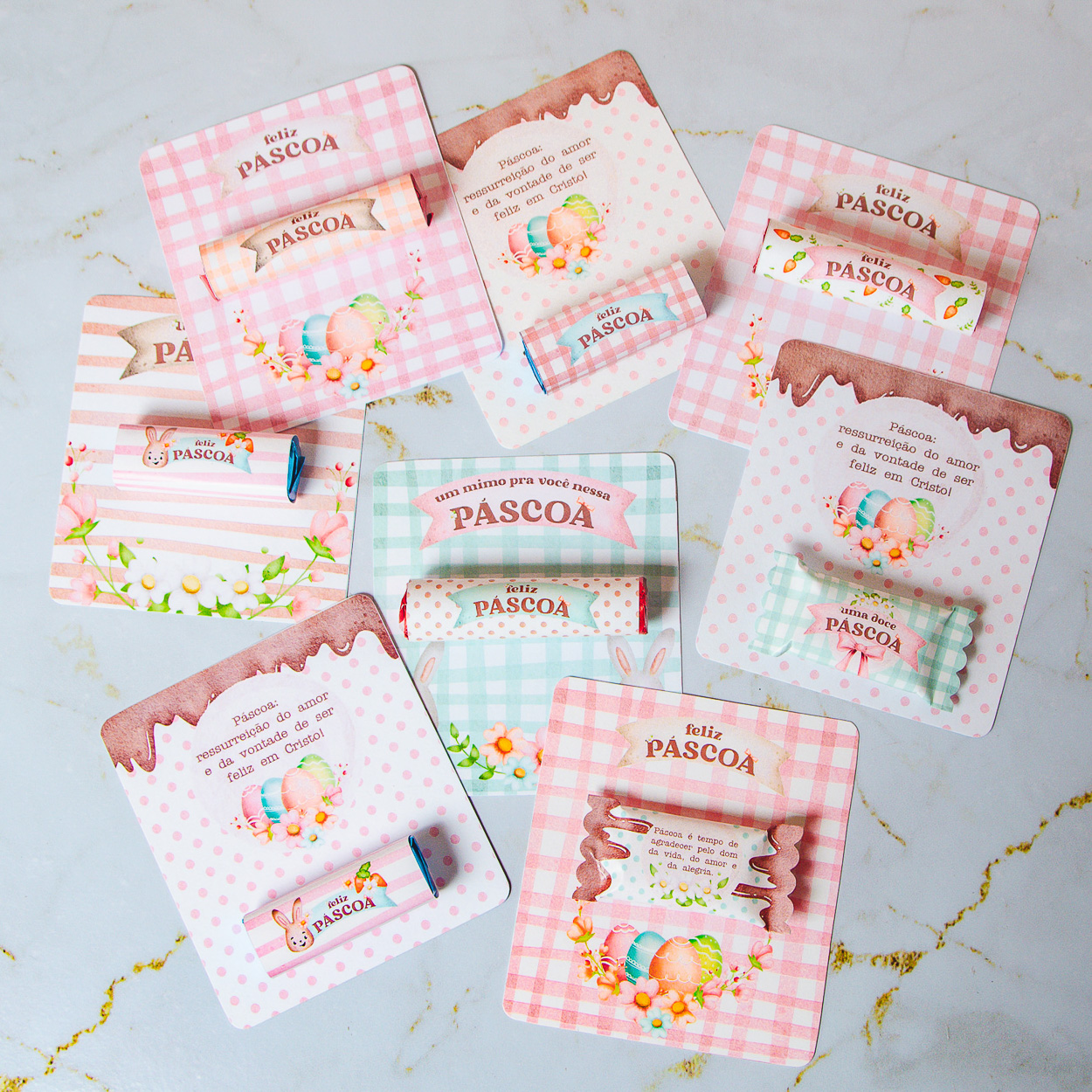 Arquivo Páscoa Card Bala Batom e Bis  1