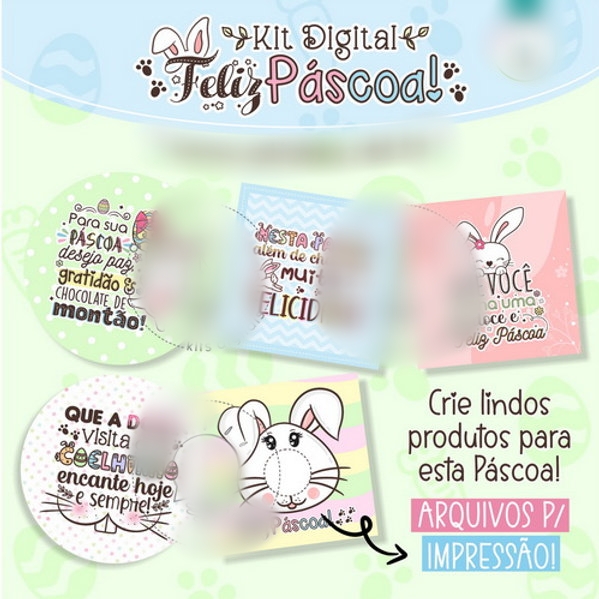 Arquivo Páscoa Cartões Tags e Adesivos  1