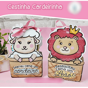 Arquivo Páscoa Cestinha Cordeiro