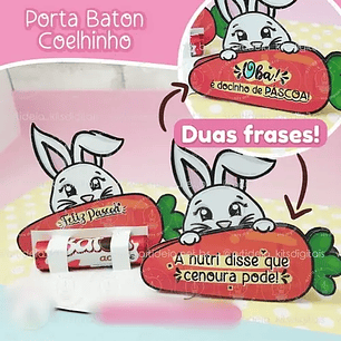 Arquivo Páscoa Porta Batom Coelhinho 