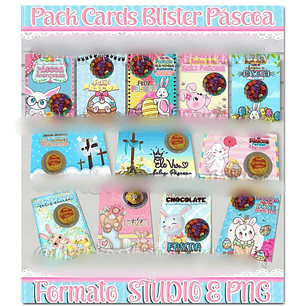 Arquivo Páscoa Card Blister ou Docinho 