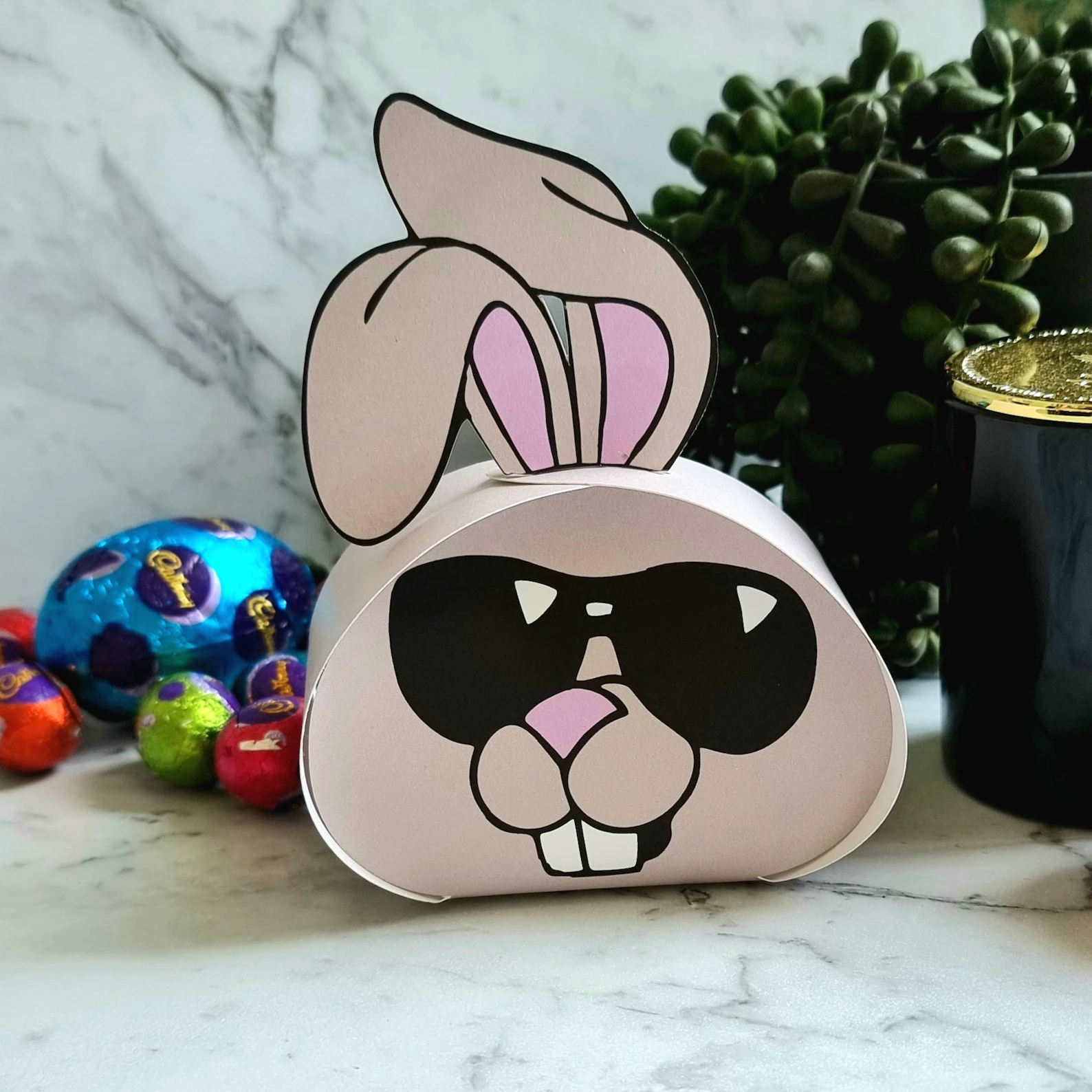 Arquivo Páscoa Porta Bombom Coelho Oculos 1