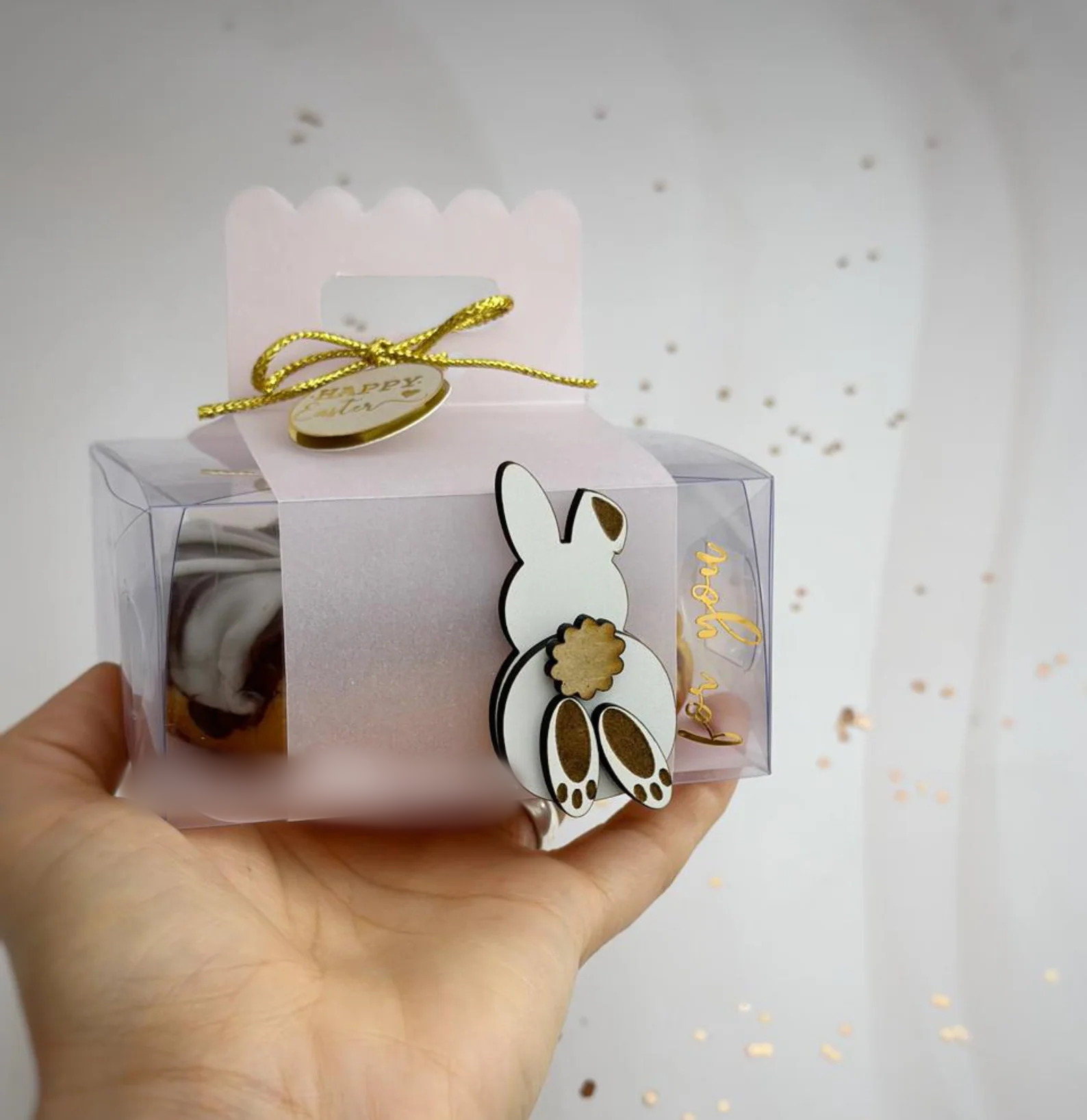 Arquivo Páscoa Caixa Acetato Coelho  1