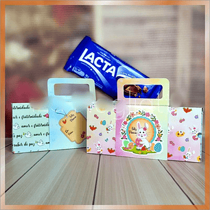 Arquivo Páscoa Caixinha Barra com Alcinha 