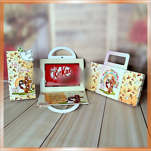 Arquivo Páscoa Trio de Mimos para KitKat Bis e Barra 