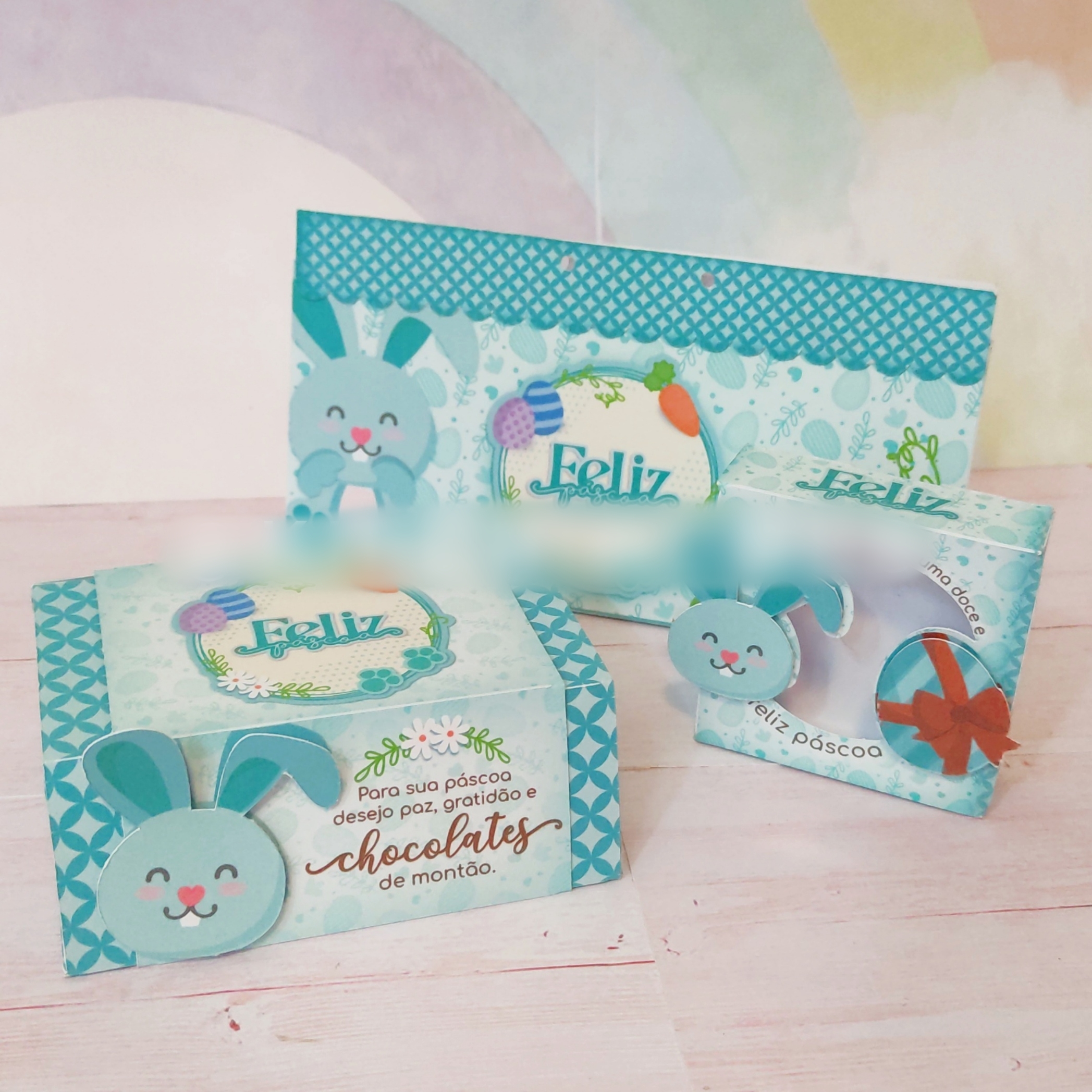 Arquivo Páscoa Caixa Coelho Azul 1