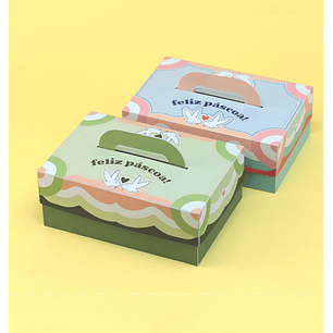 Arquivo Páscoa Caixa Cestinha 