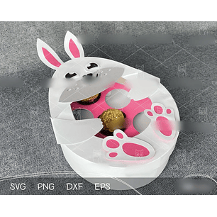 Arquivo Páscoa Caixa Oval Docinhos 