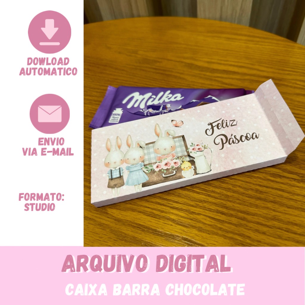 Arquivo Páscoa Capa Barra de Chocolate  1