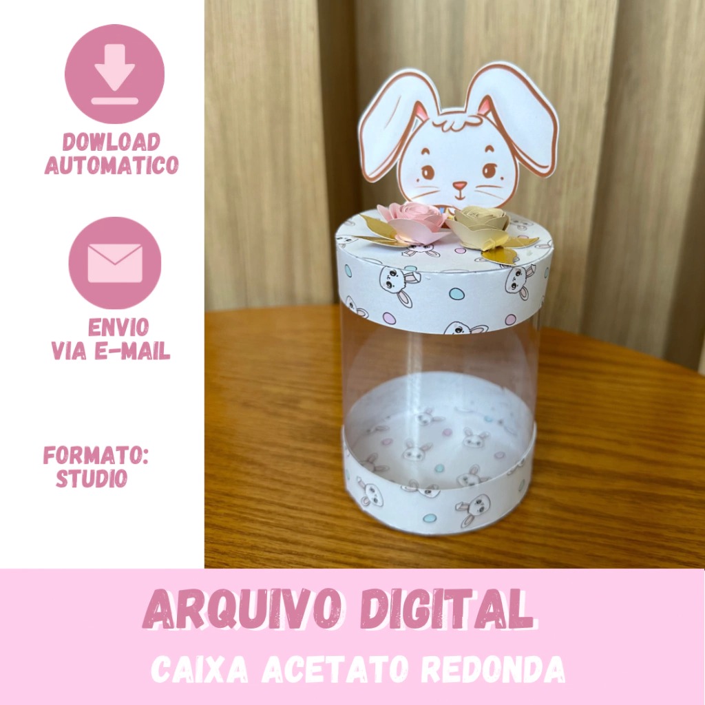 Arquivo Páscoa Caixa Acetato Redonda  1