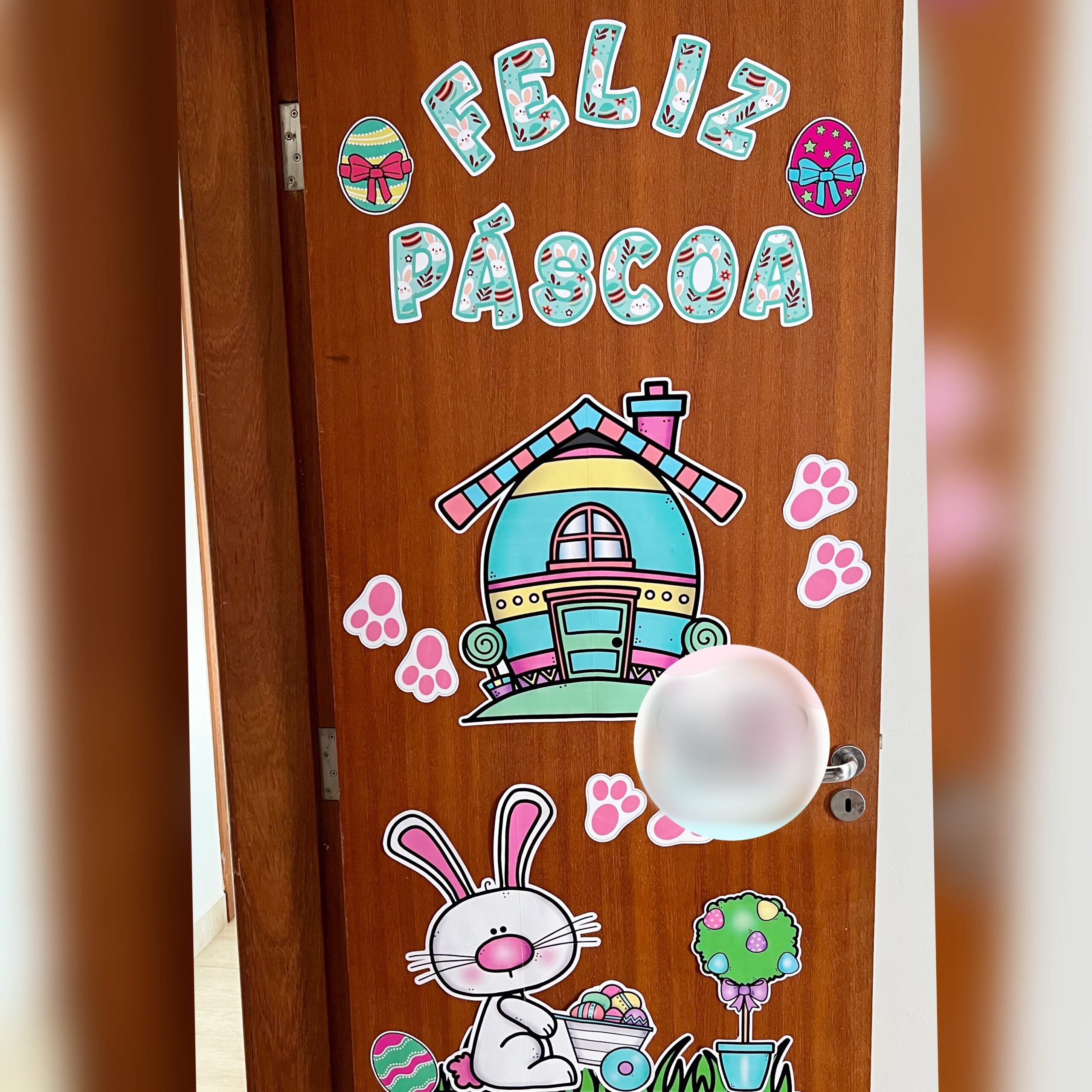 Arquivo Páscoa Decoração de Porta  1